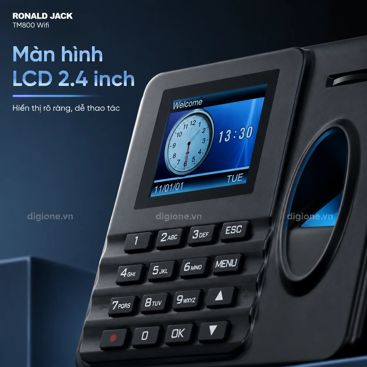Máy Chấm Công Vân Tay Ronald Jack TM800 Wifi