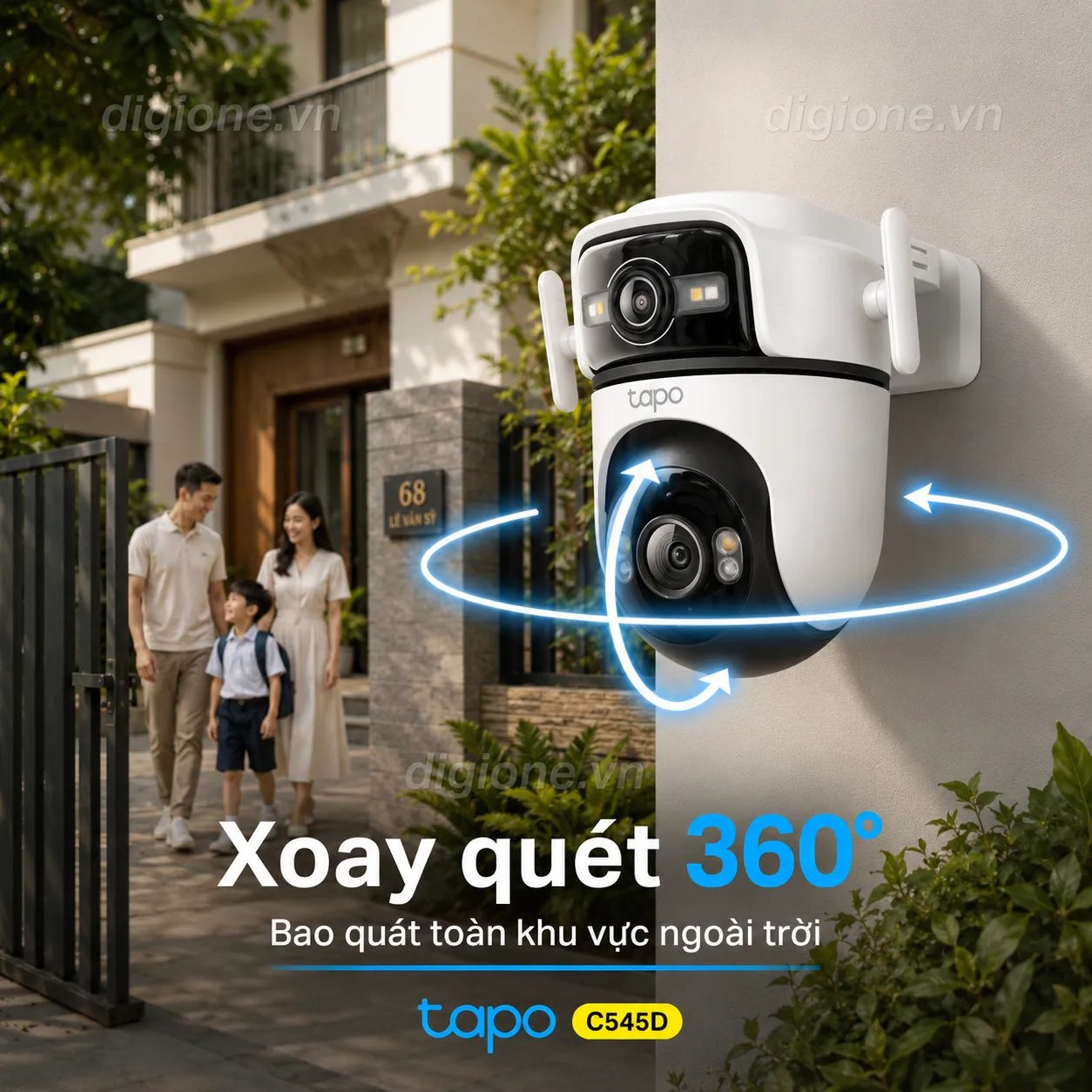 Camera TP-LINK TAPO C545D Dual Lens 2K Pan/Tilt Ngoài Trời