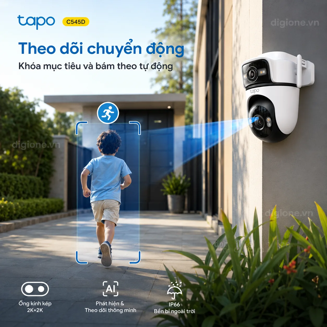 Camera TP-LINK TAPO C545D Dual Lens 2K Pan/Tilt Ngoài Trời