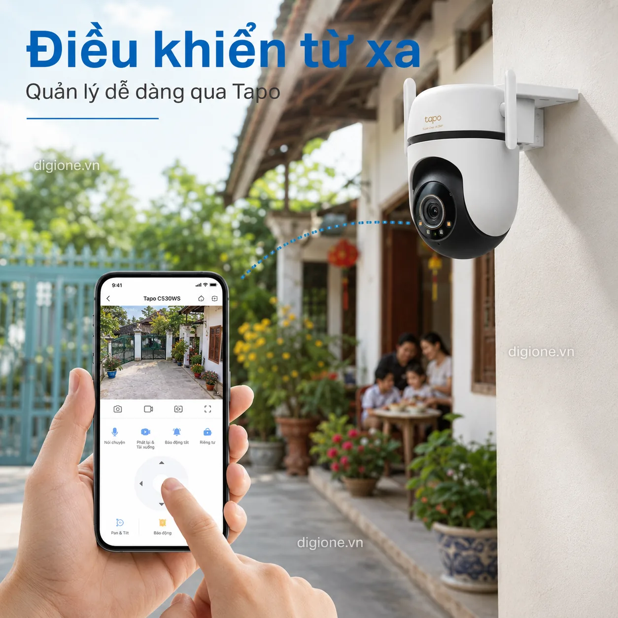 Camera TP-LINK TAPO C530WS 3K 5MP Xoay 360° Ngoài Trời IP66