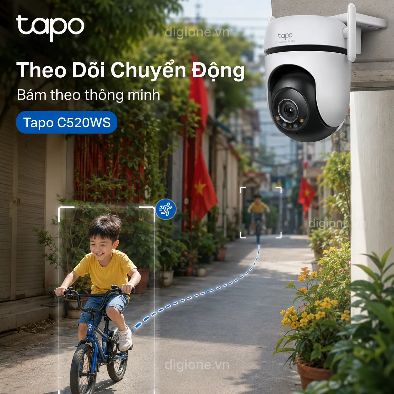 Camera TP-LINK TAPO C520WS 2K QHD Xoay 360° Ngoài Trời IP66