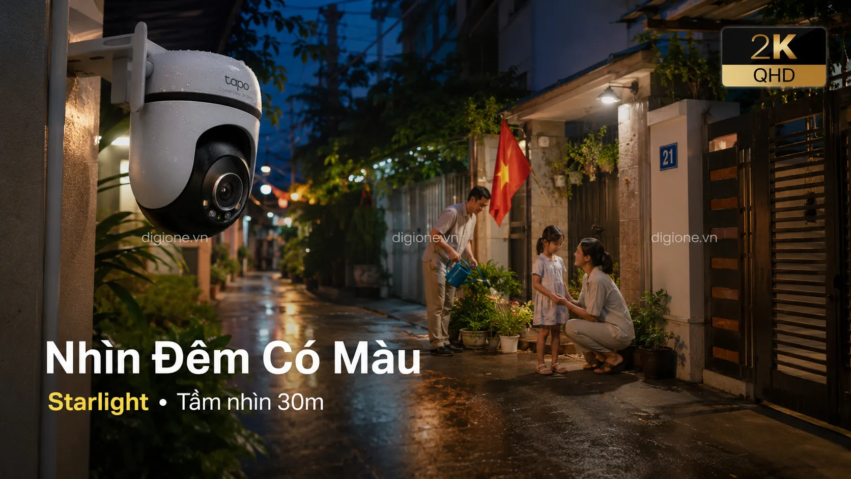 TAPO C520WS Chế độ nh&igrave;n đ&ecirc;m c&oacute; m&agrave;u sắc n&eacute;t
