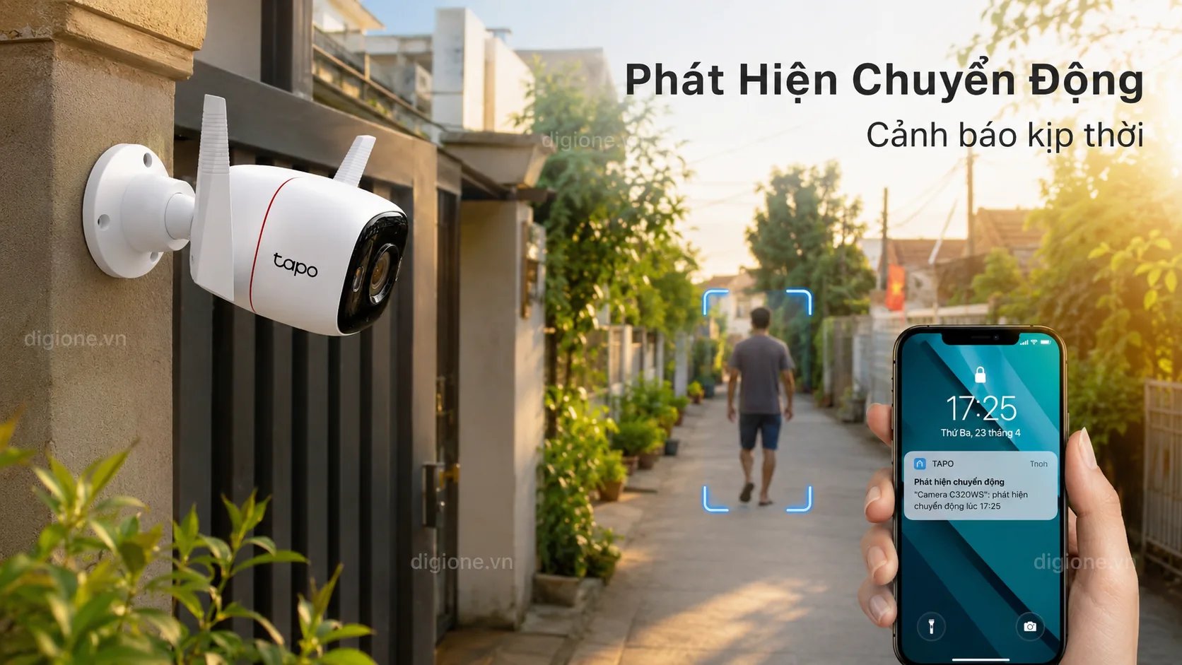 TAPO C320WS Cảnh b&aacute;o ph&aacute;t hiện chuyển động