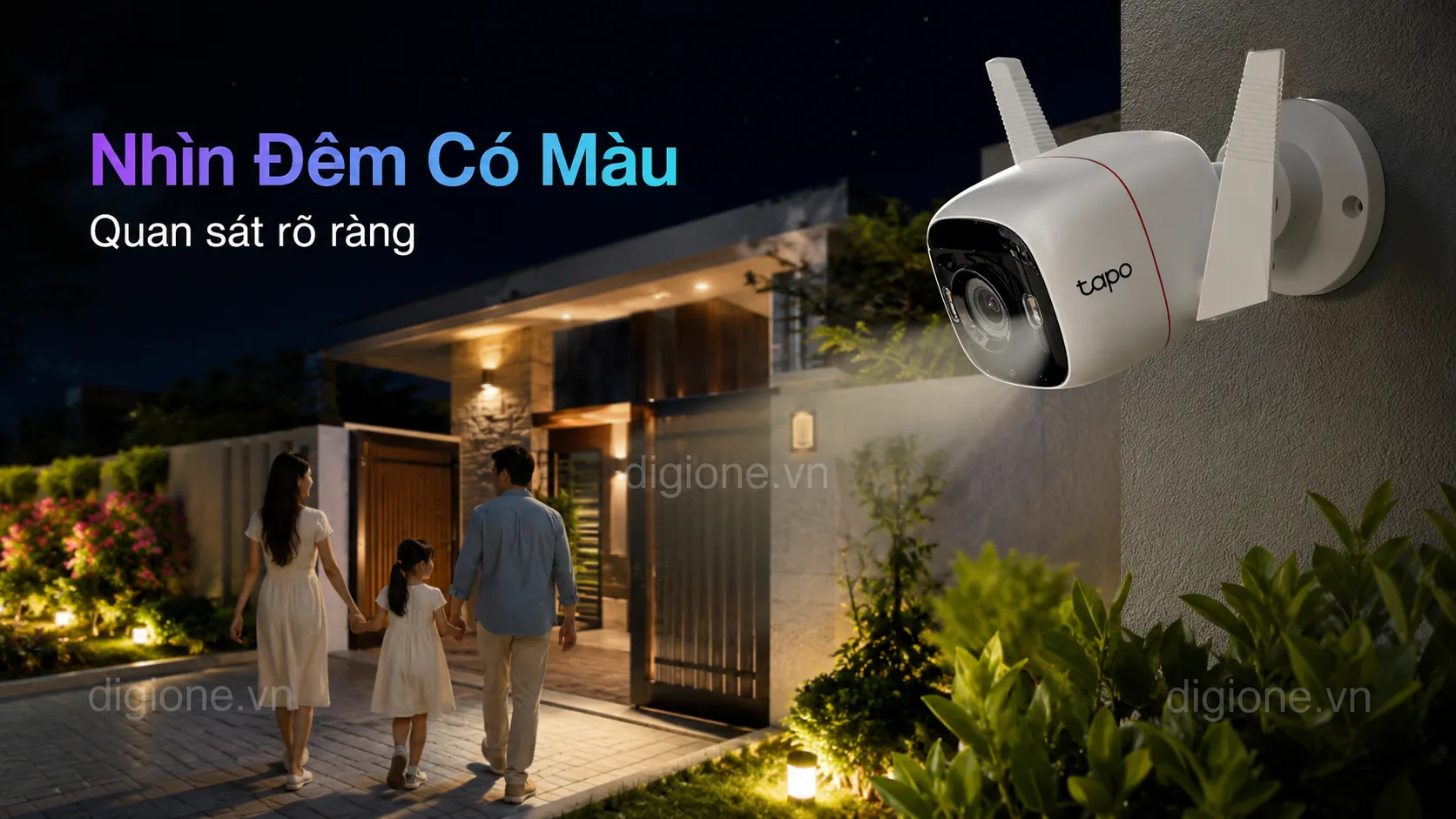 TAPO C320WS Chế độ nh&igrave;n đ&ecirc;m c&oacute; m&agrave;u Full-Color