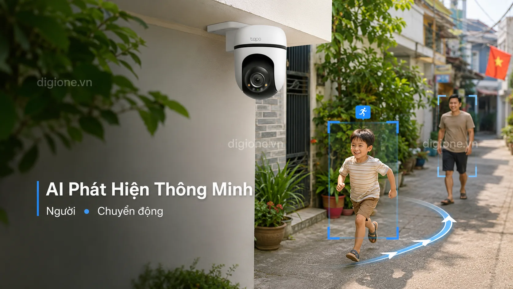 TAPO C500 AI ph&aacute;t hiện chuyển động th&ocirc;ng minh