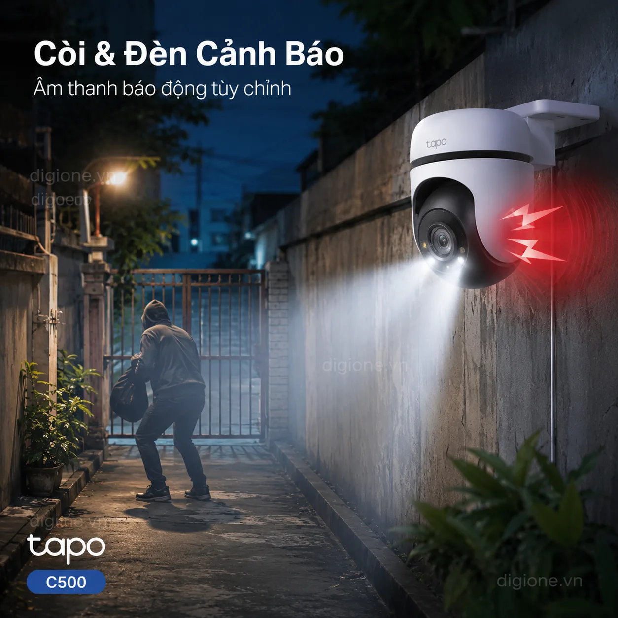 Camera TP-LINK TAPO C500 Wi-Fi 1080P Xoay 360° Ngoài Trời IP65