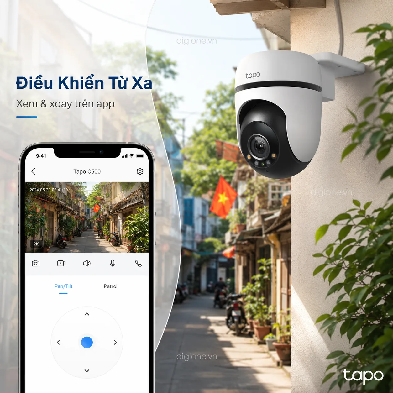 Camera TP-LINK TAPO C500 Wi-Fi 1080P Xoay 360° Ngoài Trời IP65