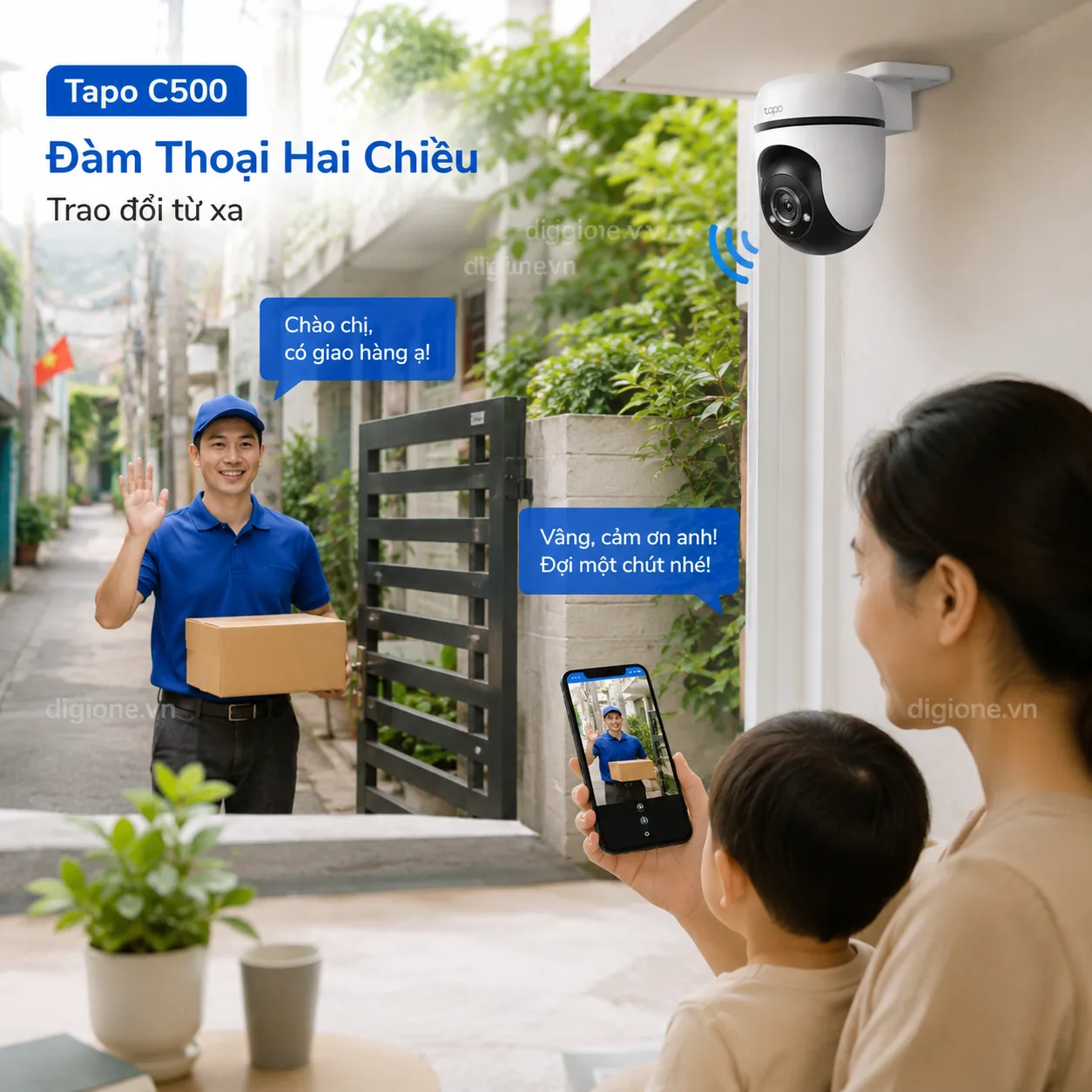 Camera TP-LINK TAPO C500 Wi-Fi 1080P Xoay 360° Ngoài Trời IP65