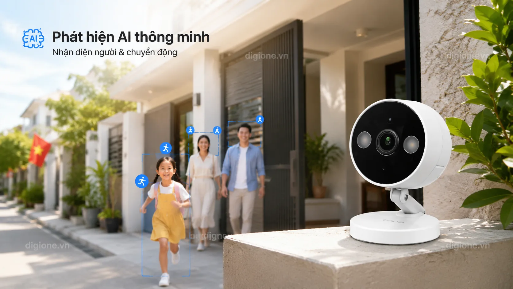 TAPO C120 C&ocirc;ng nghệ AI ph&aacute;t hiện th&ocirc;ng minh