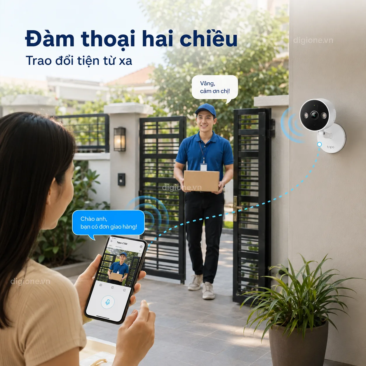 Camera TP-LINK TAPO C120 AI Wi-Fi 2K Trong/Ngoài Nhà IP66