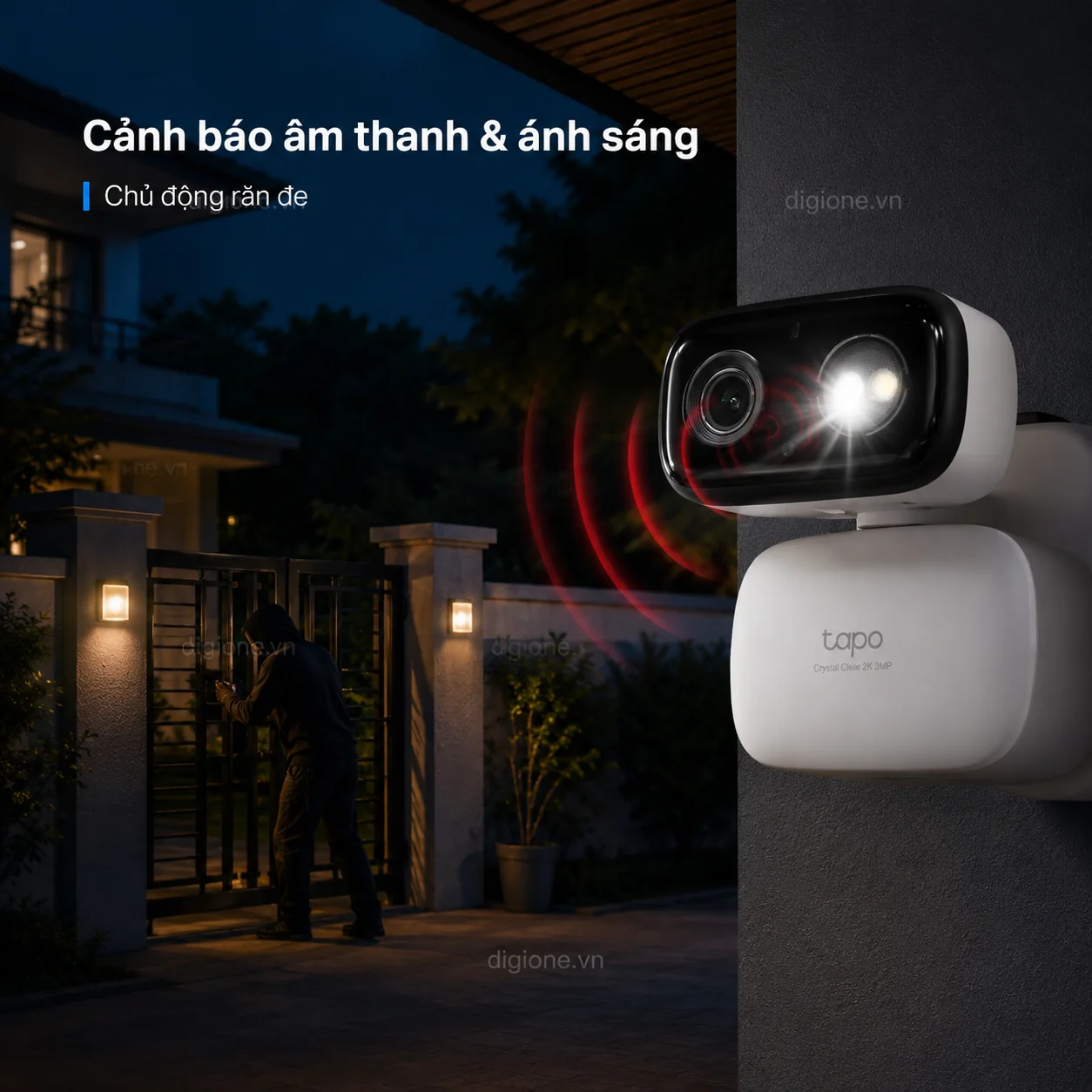 Camera TP-LINK TAPO C216 Wi-Fi 2K Xoay Trong/Ngoài Nhà IP65