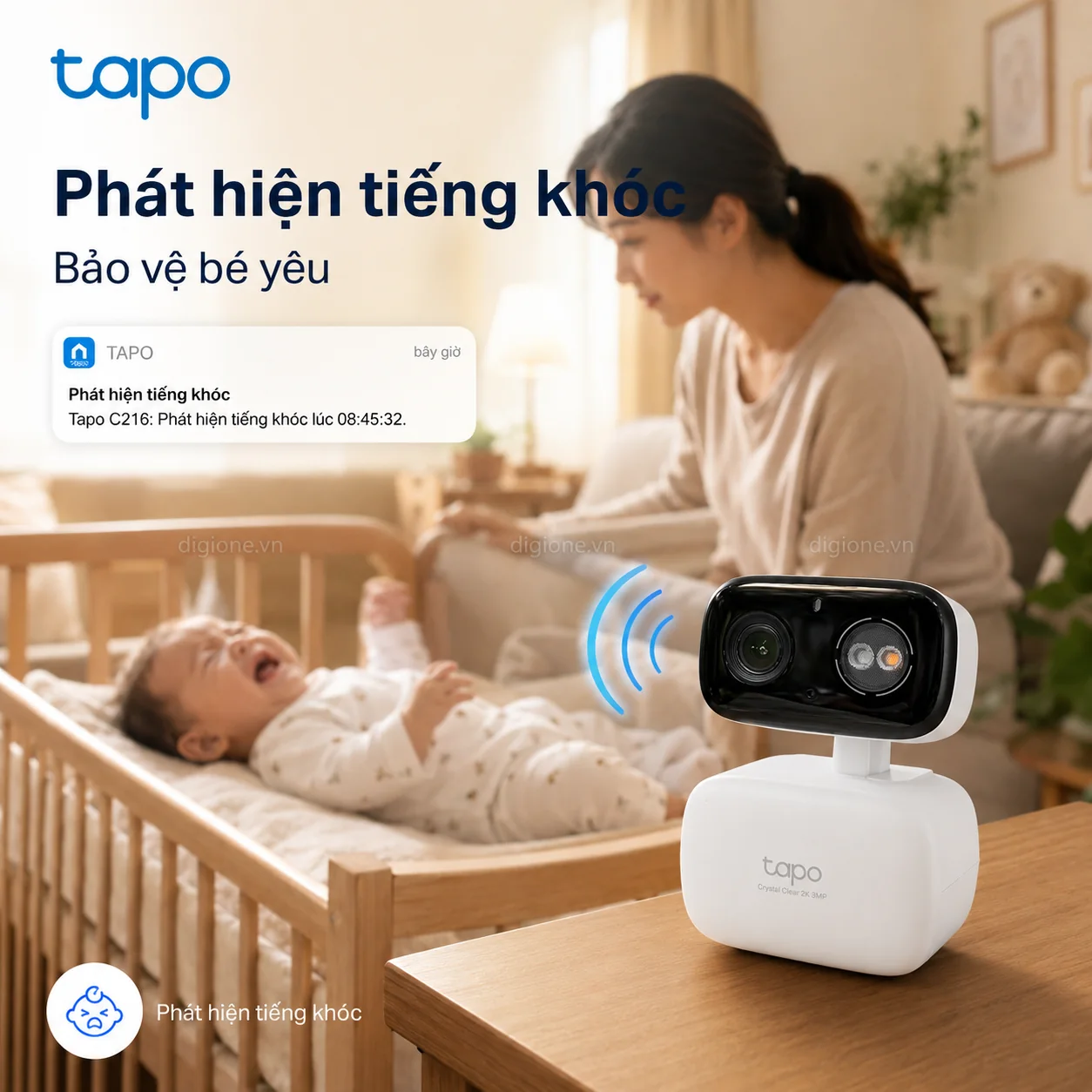 Camera TP-LINK TAPO C216 Wi-Fi 2K Xoay Trong/Ngoài Nhà IP65