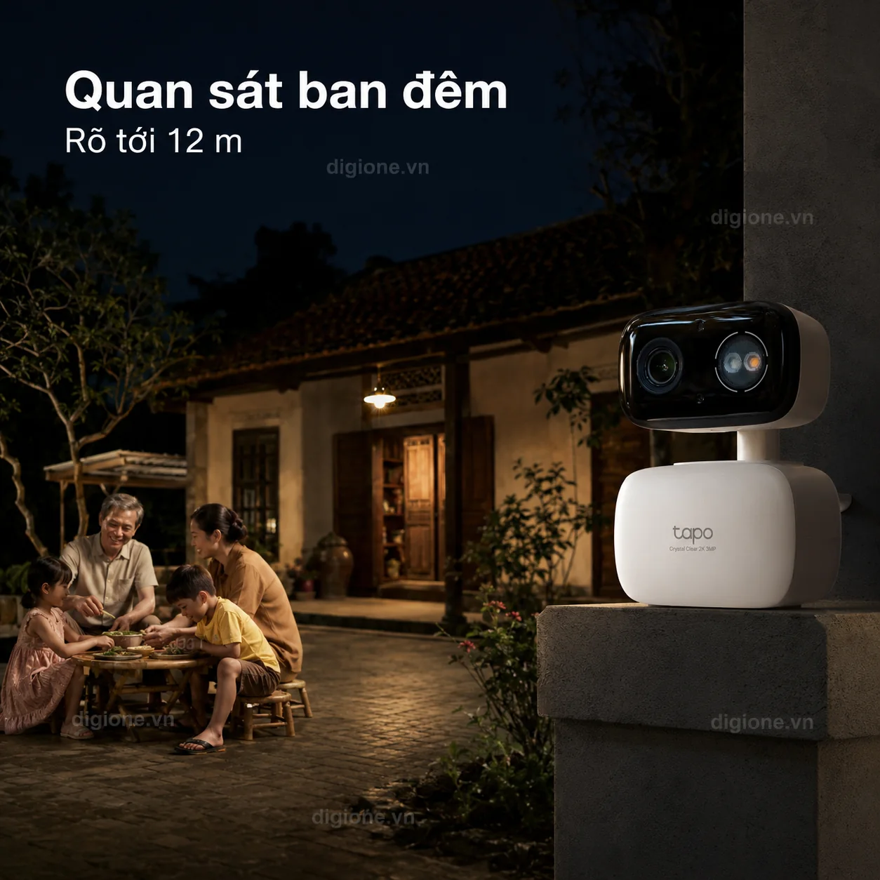 Camera TP-LINK TAPO C216 Wi-Fi 2K Xoay Trong/Ngoài Nhà IP65