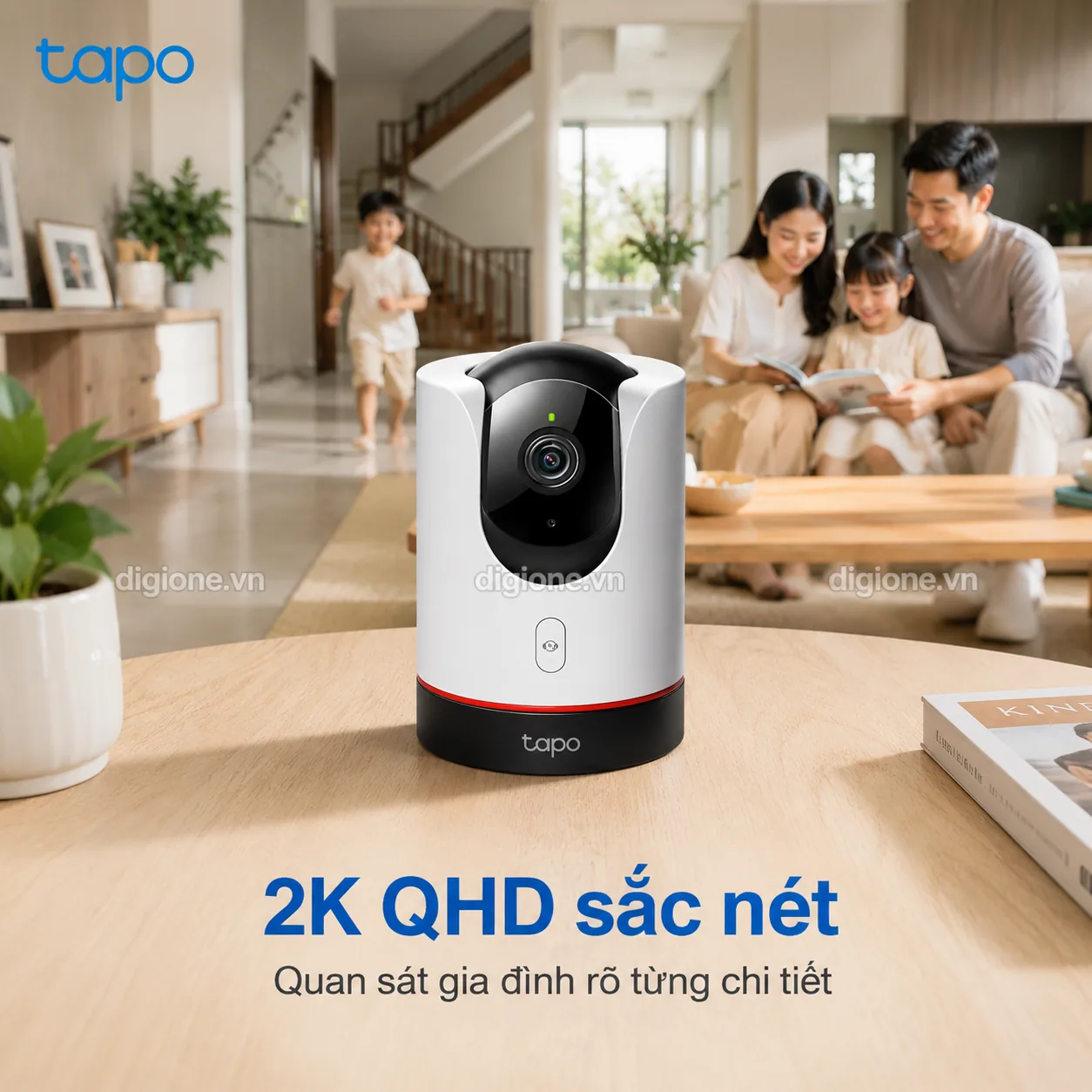 Camera TP-LINK TAPO C225 AI Wi-Fi 2K Xoay 360° Trong Nhà