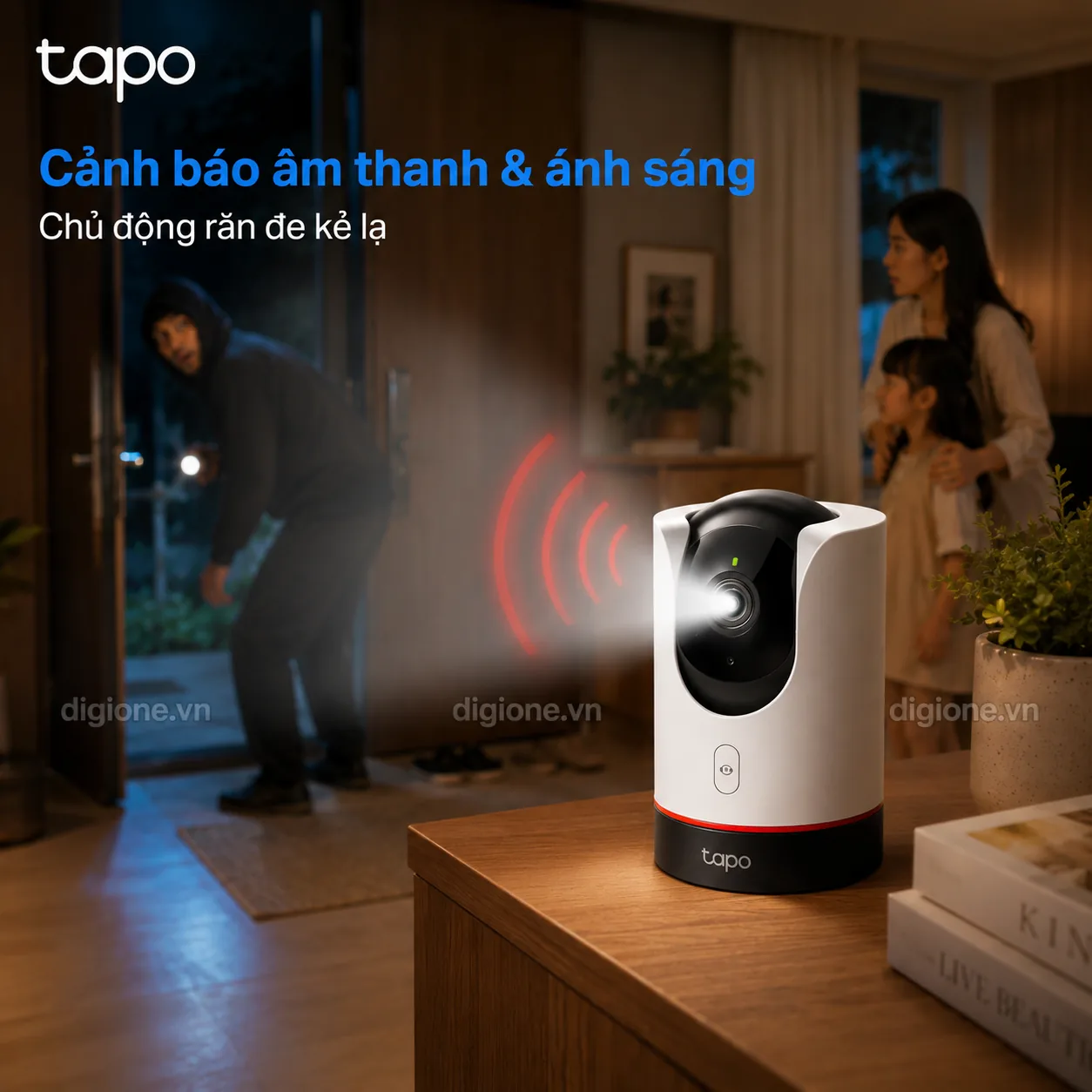 Camera TP-LINK TAPO C225 AI Wi-Fi 2K Xoay 360° Trong Nhà