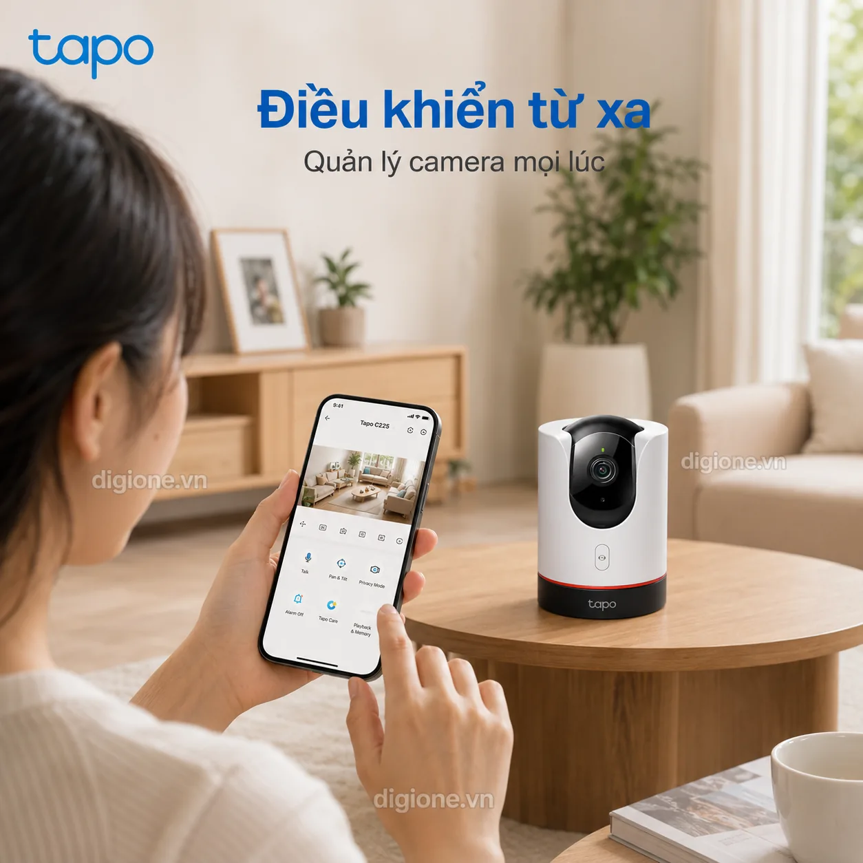 Camera TP-LINK TAPO C225 AI Wi-Fi 2K Xoay 360° Trong Nhà