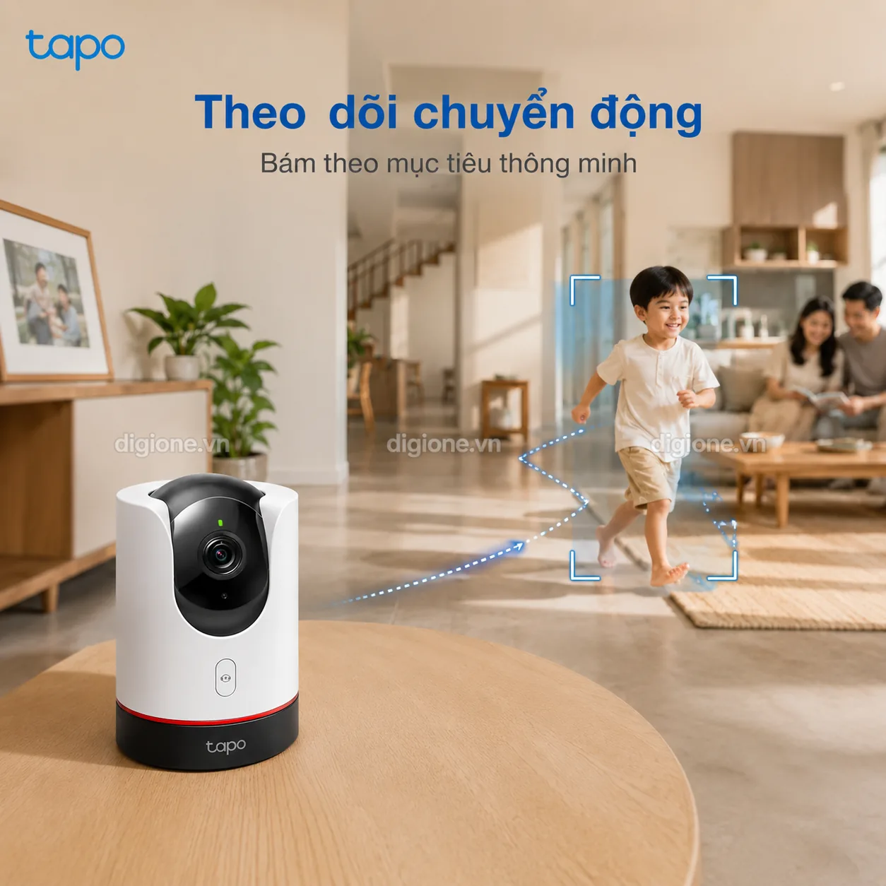 Camera TP-LINK TAPO C225 AI Wi-Fi 2K Xoay 360° Trong Nhà
