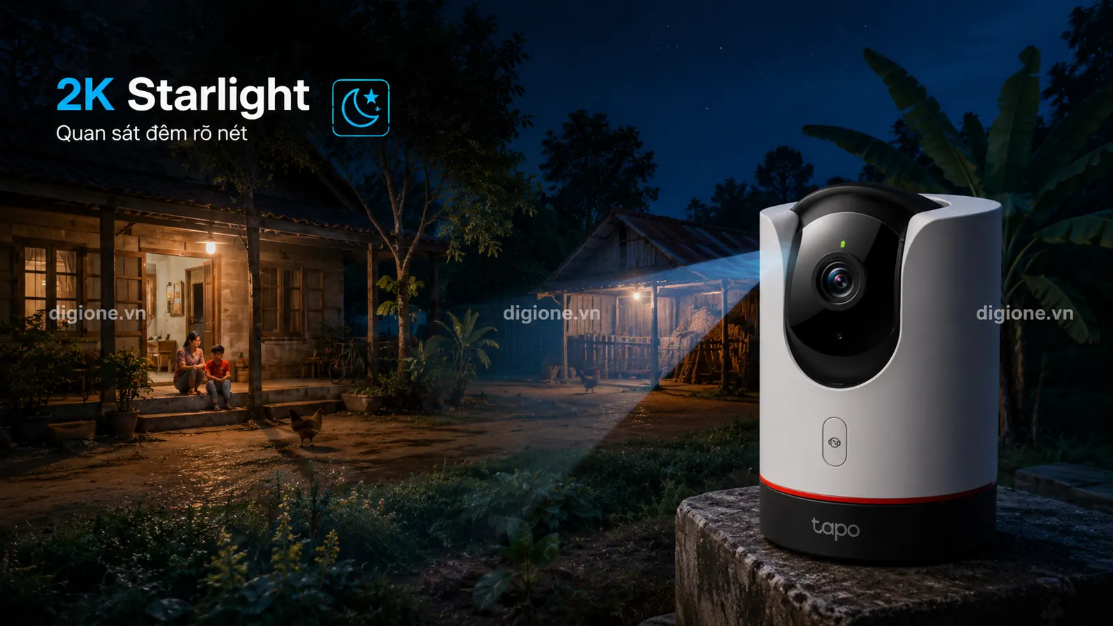 TAPO C225 Độ ph&acirc;n giải 2K v&agrave; cảm biến Starlight quan s&aacute;t đ&ecirc;m