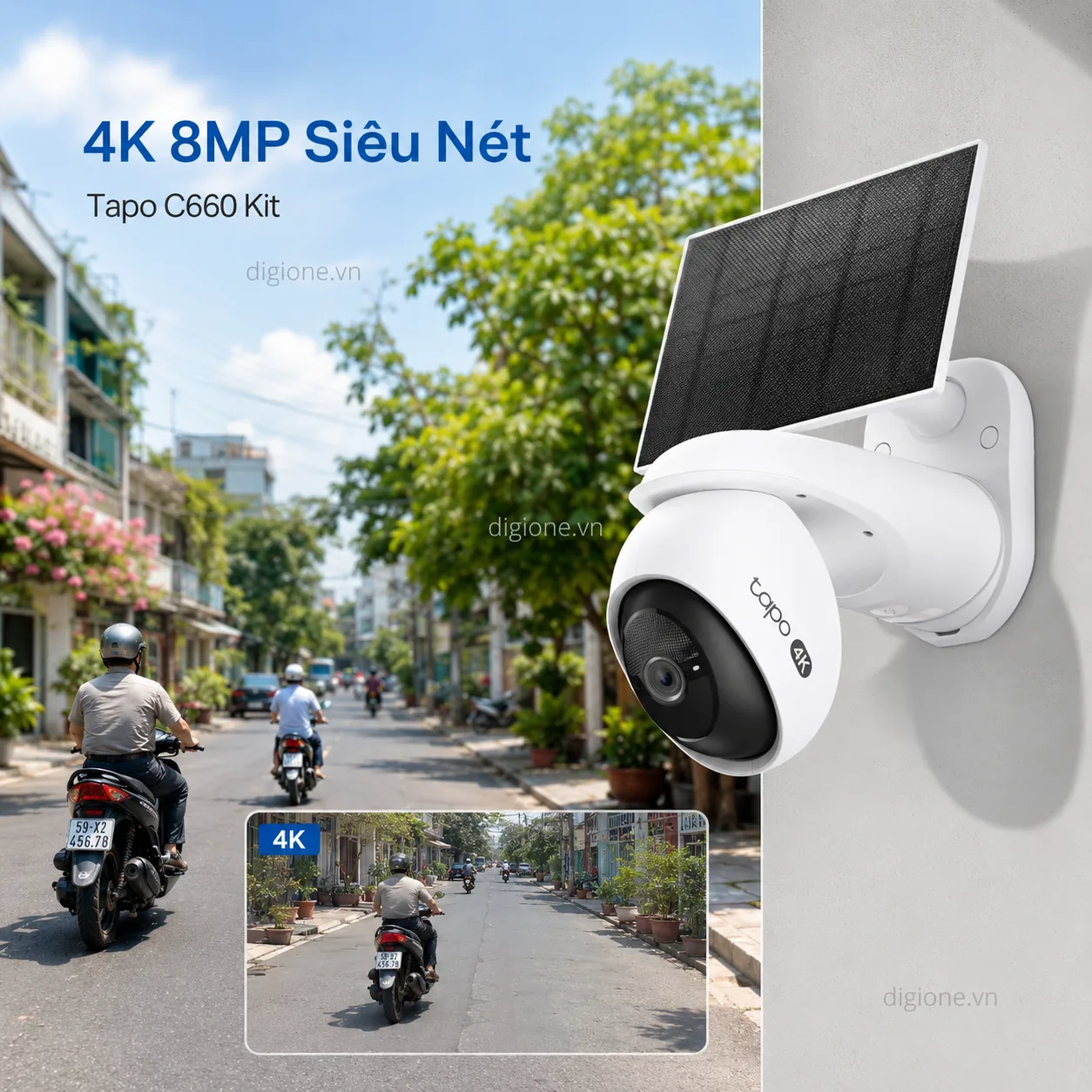 Bộ Camera TP-LINK TAPO C660 KIT 4K Solar Xoay 360° IP65