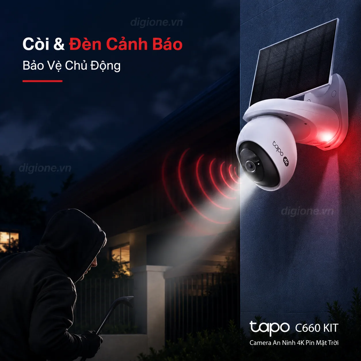 Bộ Camera TP-LINK TAPO C660 KIT 4K Solar Xoay 360° IP65