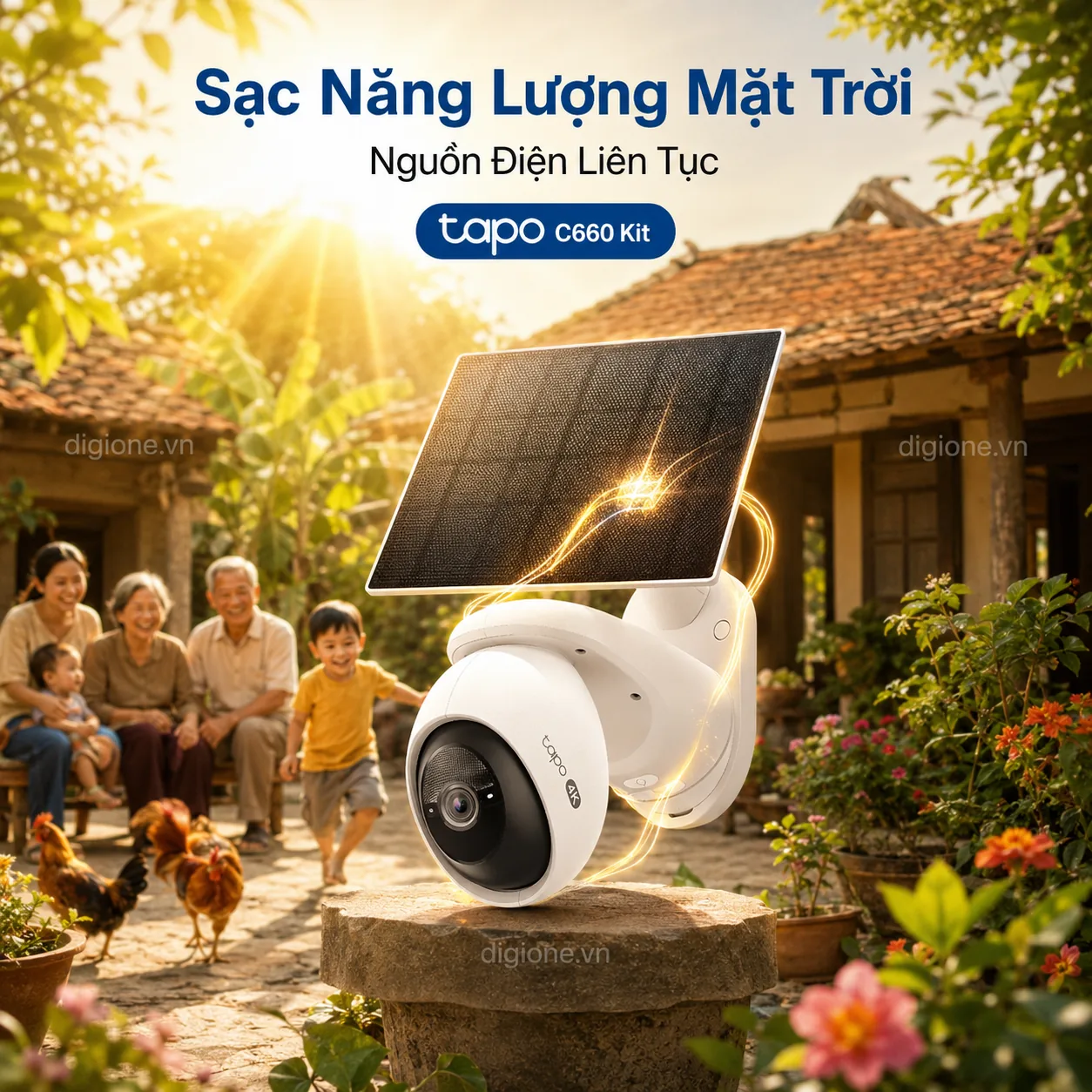 Bộ Camera TP-LINK TAPO C660 KIT 4K Solar Xoay 360° IP65