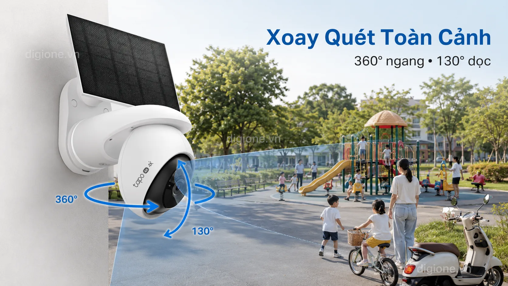 TAPO C660 KIT Khả năng xoay qu&eacute;t quan s&aacute;t to&agrave;n cảnh