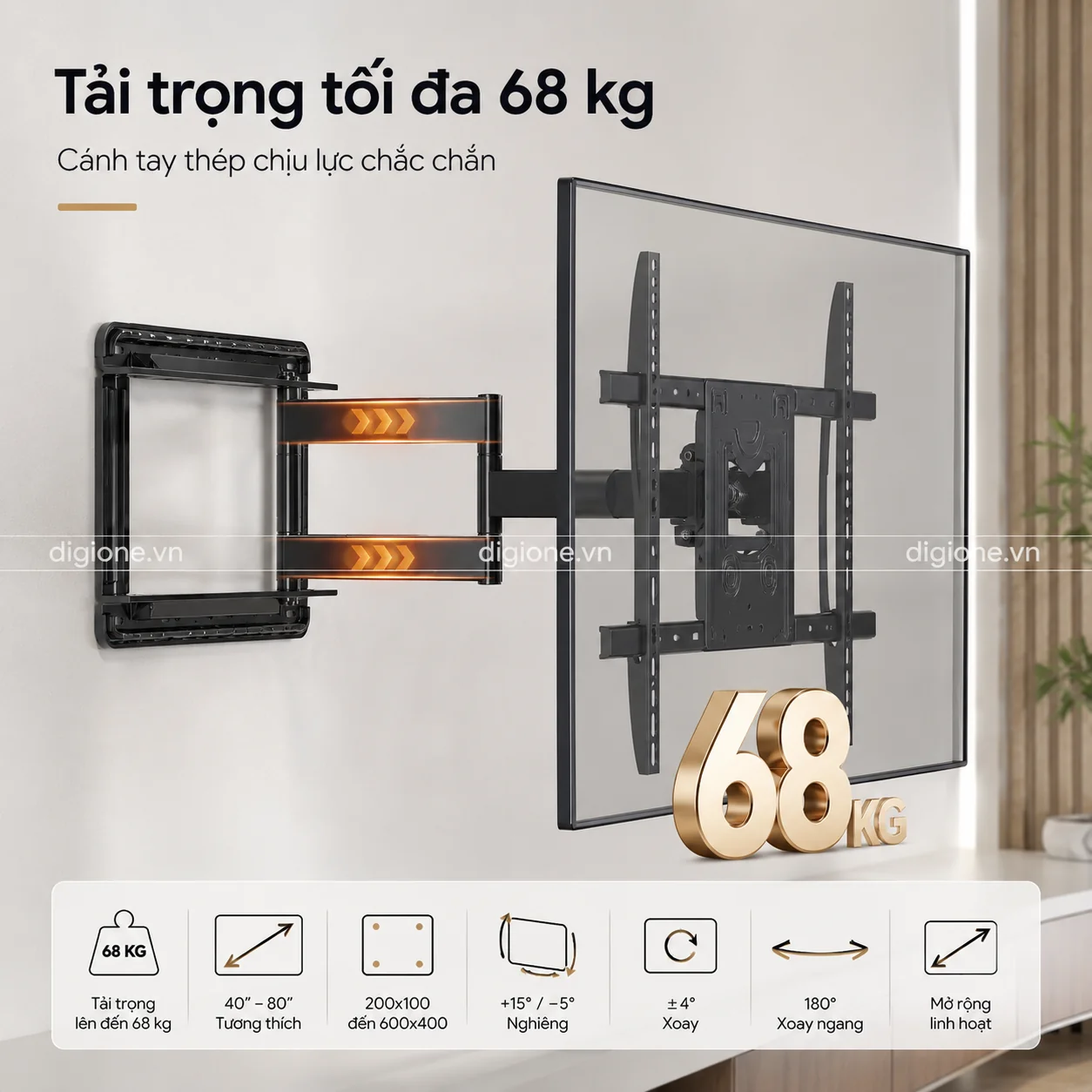 Giá Treo Tivi Xoay NB SP2 65-85 inch