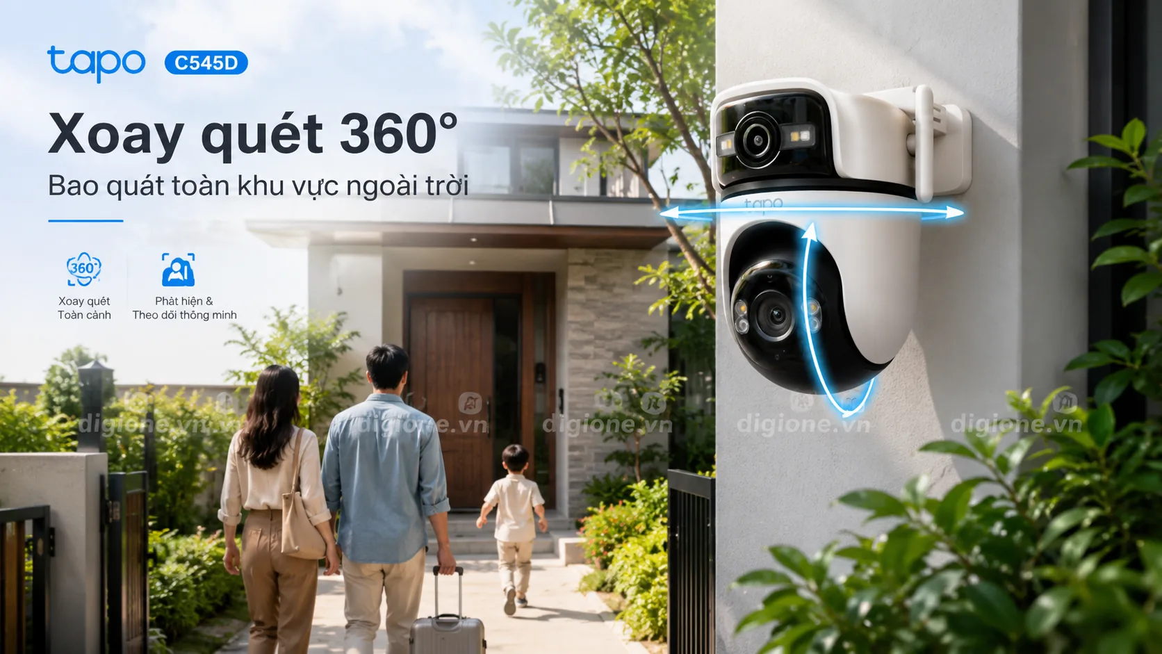 Tapo C545D Xoay qu&eacute;t 360 độ