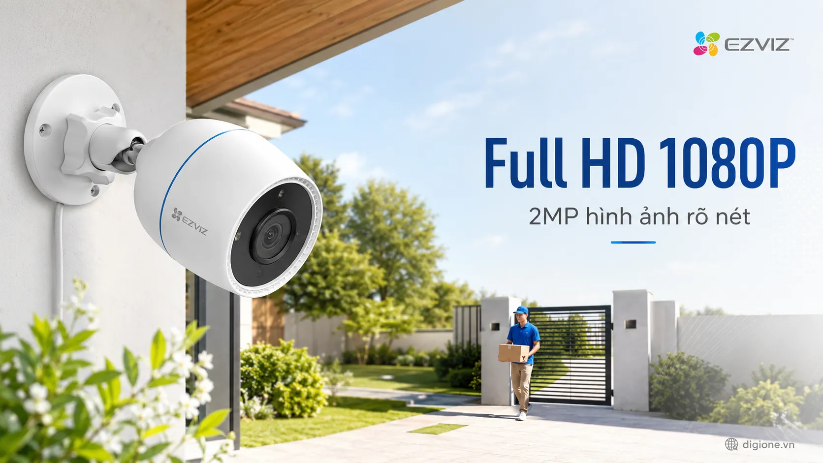 Camera EZVIZ C3TN Color 1080p 2MP c&oacute; m&agrave;u ban đ&ecirc;m Wifi ngo&agrave;i trời ch&iacute;nh h&atilde;ng