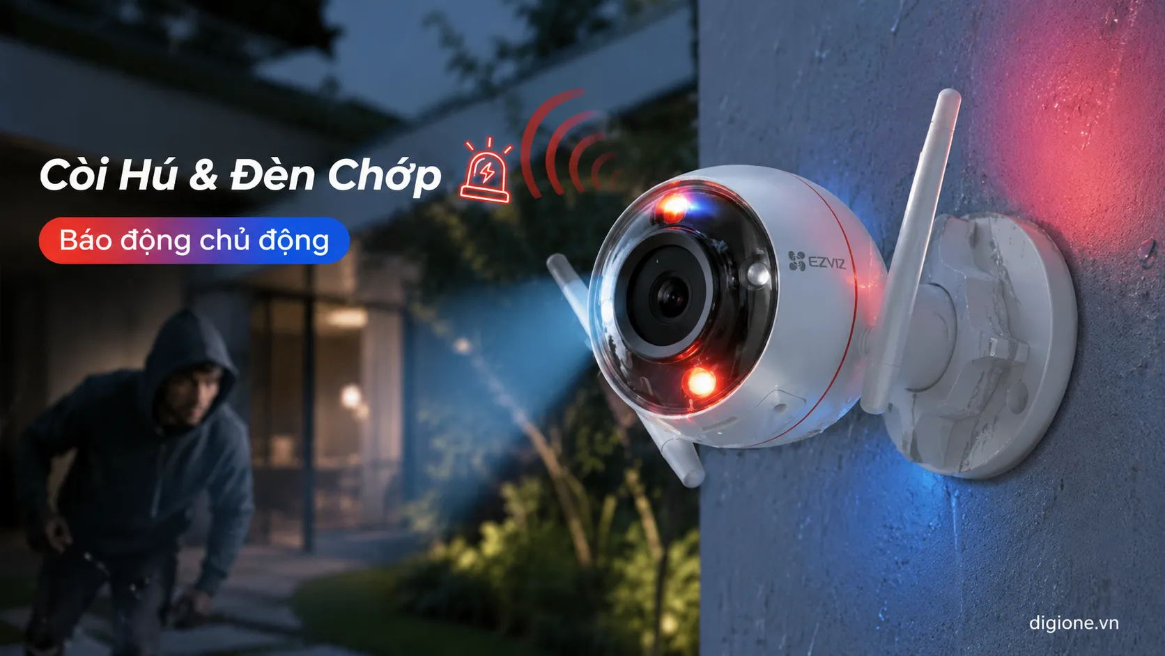 Mua camera EZVIZ C3W Color Night ch&iacute;nh h&atilde;ng c&oacute; m&agrave;u đ&ecirc;m tại DigiOne