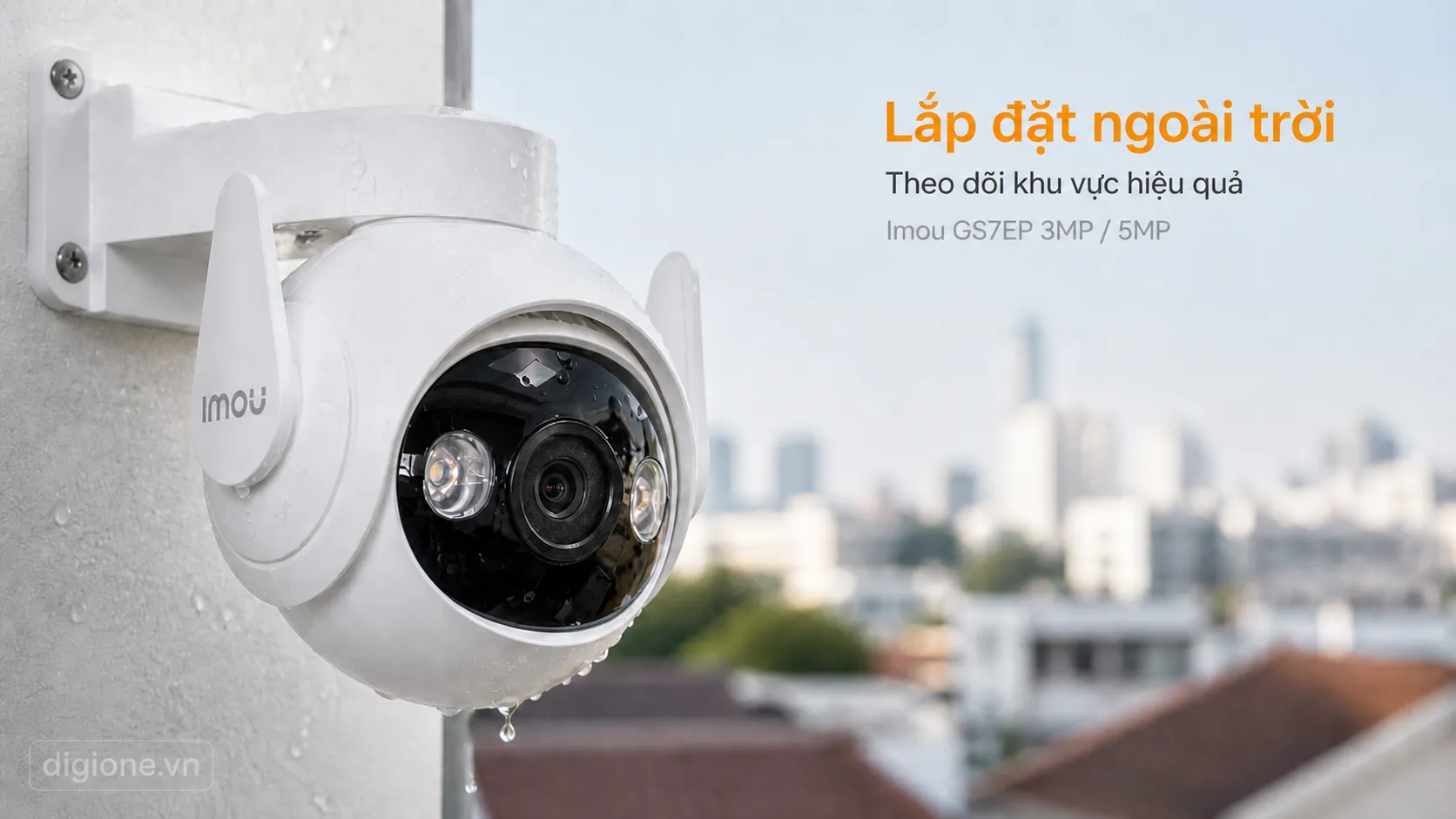 IMOU GS7EP 5MP 3K Full Color Night Vision đ&ecirc;m s&aacute;ng 30m hồng ngoại
