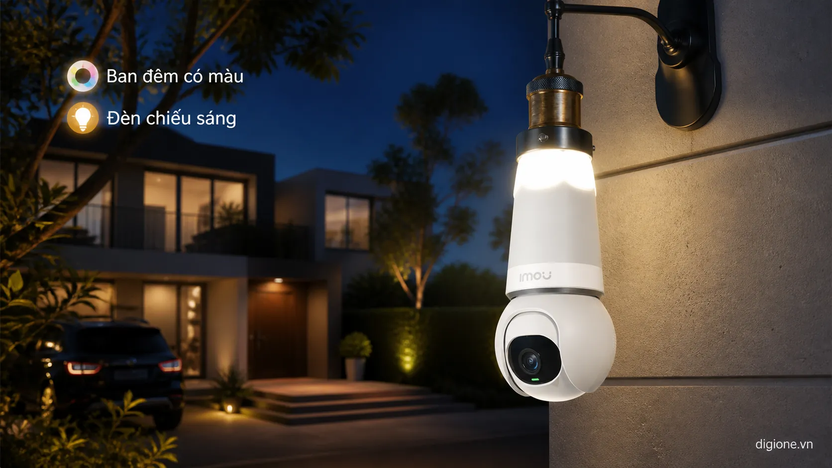 IMOU IPC-S6DP 5MP Bulb Cam đui xo&aacute;y E27 lắp đặt dễ d&agrave;ng kh&ocirc;ng khoan