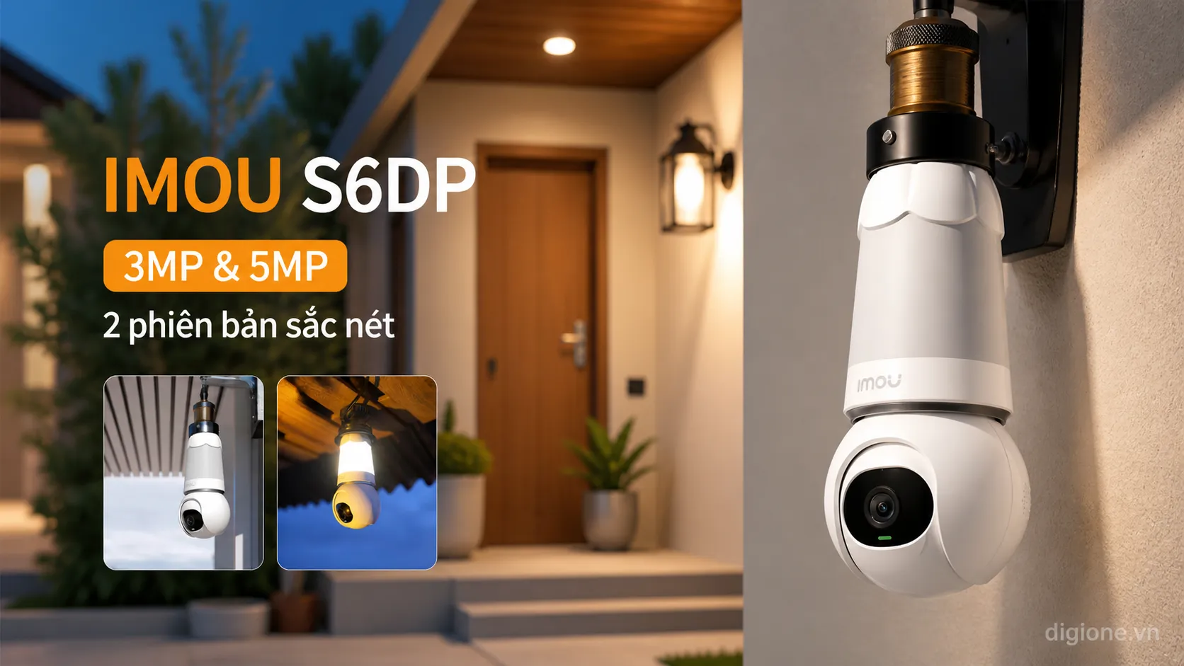 Mua camera IMOU IPC-S6DP 5MP Bulb Cam cao cấp ch&iacute;nh h&atilde;ng tại DigiOne