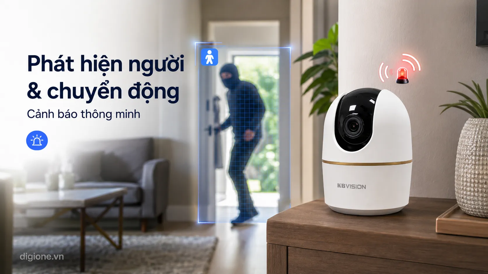 Mua camera KBVision KX-A5W 5MP 3K WiFi 6 ch&iacute;nh h&atilde;ng tại DigiOne gi&aacute; tốt