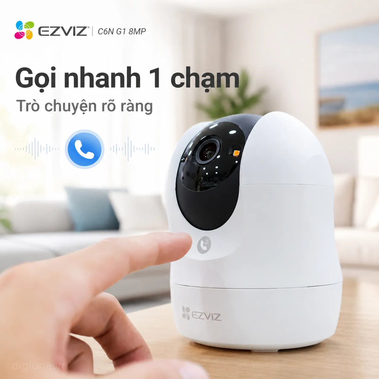 Camera EZVIZ C6N G1 4K 8MP - AI nhận diện người, Đàm thoại 2 chiều