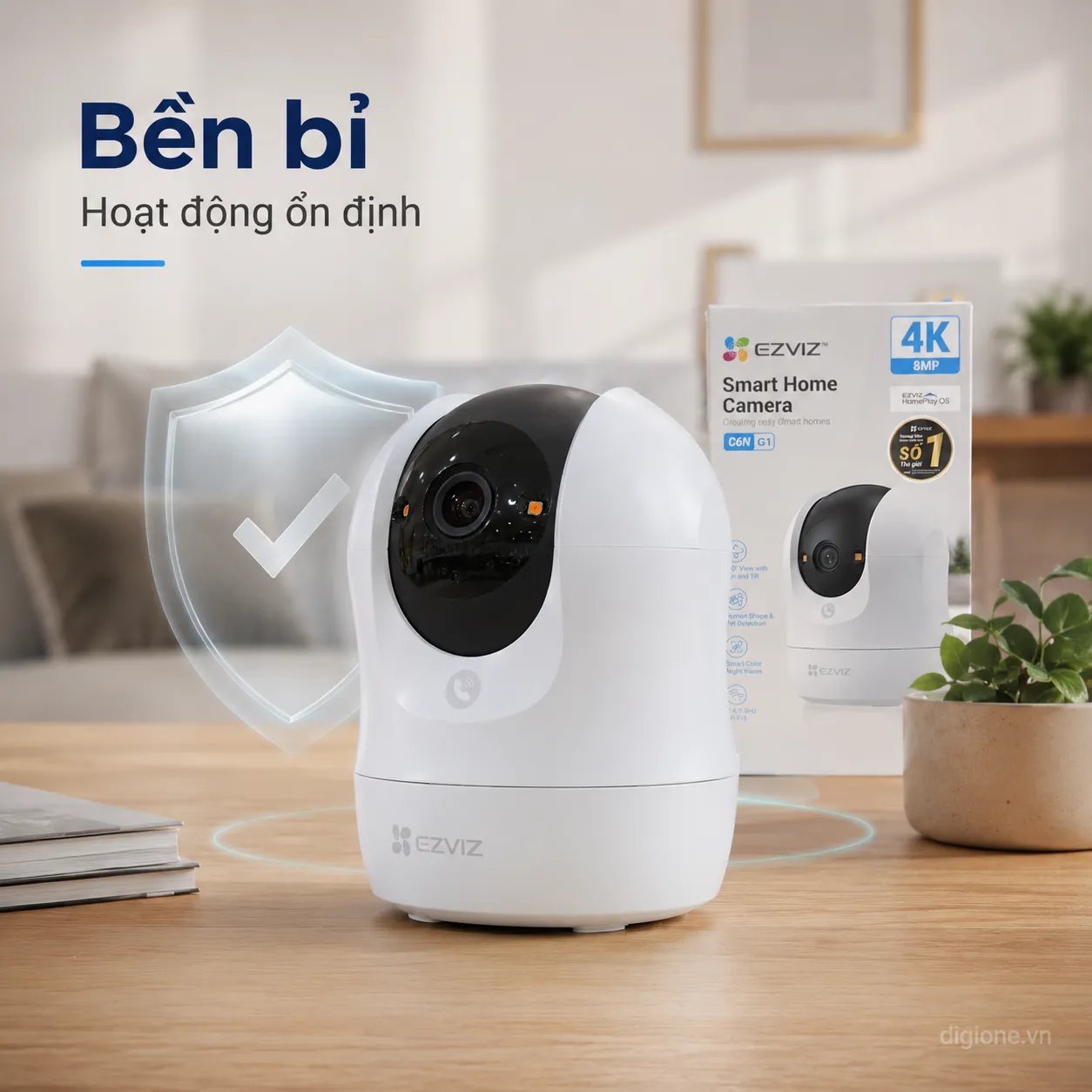 Camera EZVIZ C6N G1 4K 8MP - AI nhận diện người, Đàm thoại 2 chiều