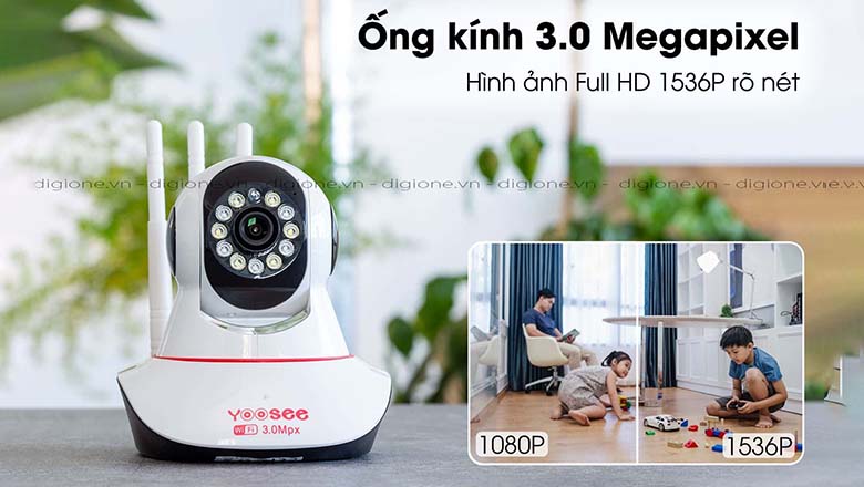 Camera yoosee 3.0 trong nhà sắc nét