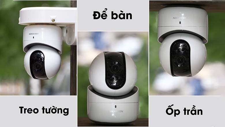 Dễ dàng chọn vị trí lắp đặt camera