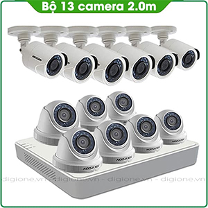 Bộ 13 Mắt Camera HIKVISION 2.0mp