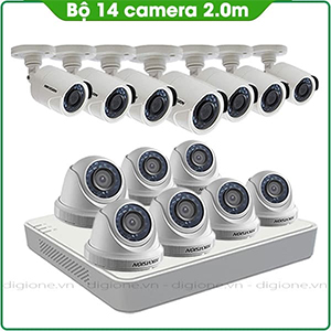 Bộ 14 Mắt Camera HIKVISION 2.0mp