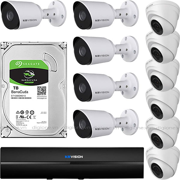 Bộ 11 Mắt Camera KBVISION 2.0mp