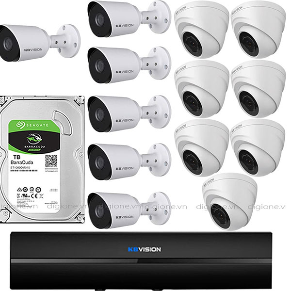 Bộ 13 Mắt Camera KBVISION 2.0mp