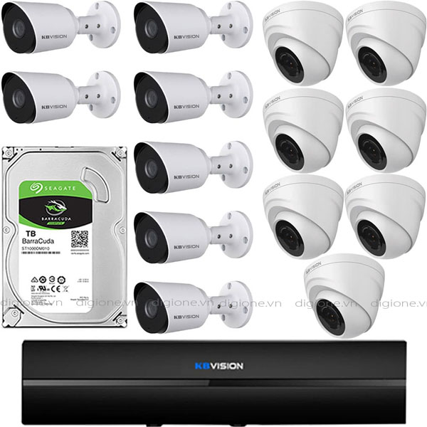 Bộ 14 Mắt Camera KBVISION 2.0mp