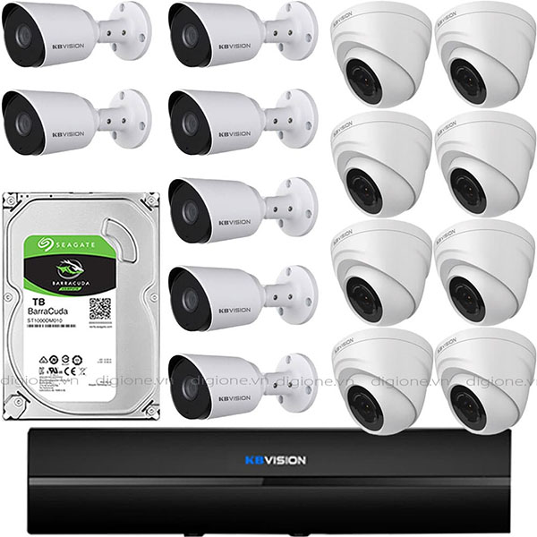 Bộ 15 Mắt Camera KBVISION 2.0mp