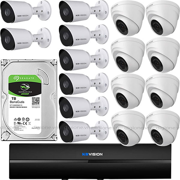 Bộ 16 Mắt Camera KBVISION 2.0mp