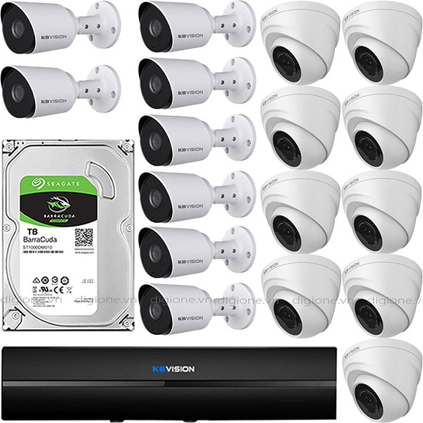 Bộ 17 Mắt Camera KBVISION 2.0mp