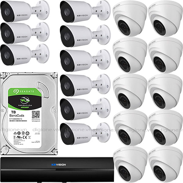Bộ 19 Mắt Camera KBVISION 2.0mp