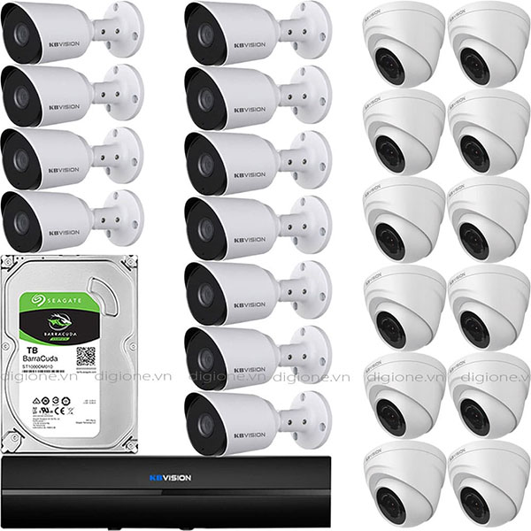 Bộ 23 Mắt Camera KBVISION 2.0mp