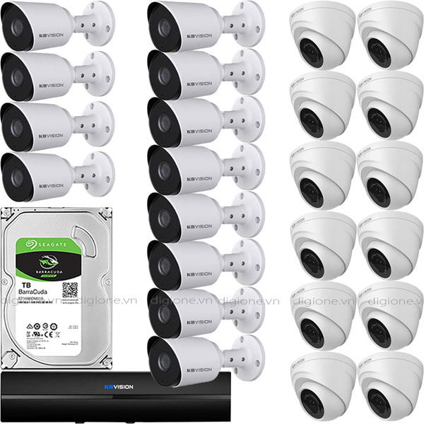 Bộ 24 Mắt Camera KBVISION 2.0mp