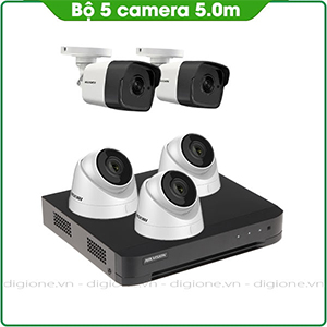 Bộ 5 Mắt Camera HIKVISION 5.0mp